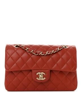 Chanel Lambskin Quilted Small Double #267521C56B